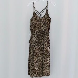 NWT Maurices Spaghetti Strap Animal Print Dress
